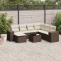 vidaXL 8-tlg. Garten-Sofagarnitur mit Kissen Braun Poly Rattan vidaXL 8-tlg. Garten-Sofagarnitur mit Kissen Braun Poly Rattan