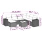 vidaXL 8-tlg. Garten-Sofagarnitur mit Kissen Braun Poly Rattan vidaXL 8-tlg. Garten-Sofagarnitur mit Kissen Braun Poly Rattan