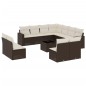 vidaXL 12-tlg. Garten-Sofagarnitur mit Kissen Braun Poly Rattan vidaXL 12-tlg. Garten-Sofagarnitur mit Kissen Braun Poly Rattan