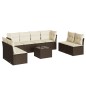 vidaXL 9-tlg. Garten-Sofagarnitur mit Kissen Braun Poly Rattan vidaXL 9-tlg. Garten-Sofagarnitur mit Kissen Braun Poly Rattan