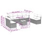 vidaXL 9-tlg. Garten-Sofagarnitur mit Kissen Braun Poly Rattan vidaXL 9-tlg. Garten-Sofagarnitur mit Kissen Braun Poly Rattan
