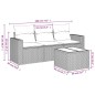 vidaXL 4-tlg. Garten-Sofagarnitur mit Kissen Braun Poly Rattan vidaXL 4-tlg. Garten-Sofagarnitur mit Kissen Braun Poly Rattan