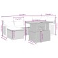 vidaXL 6-tlg. Garten-Sofagarnitur mit Kissen Beige Poly Rattan vidaXL 6-tlg. Garten-Sofagarnitur mit Kissen Beige Poly Rattan