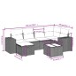 vidaXL 7-tlg. Garten-Sofagarnitur mit Kissen Braun Poly Rattan vidaXL 7-tlg. Garten-Sofagarnitur mit Kissen Braun Poly Rattan