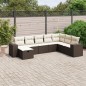 vidaXL 8-tlg. Garten-Sofagarnitur mit Kissen Braun Poly Rattan vidaXL 8-tlg. Garten-Sofagarnitur mit Kissen Braun Poly Rattan