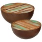 vidaXL Couchtische 2 Stk. Schalenförmig Altholz Massiv vidaXL Couchtische 2 Stk. Schalenförmig Altholz Massiv