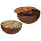 vidaXL Couchtische 2 Stk. Schalenförmig Altholz Massiv vidaXL Couchtische 2 Stk. Schalenförmig Altholz Massiv