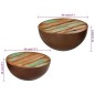 vidaXL Couchtische 2 Stk. Schalenförmig Altholz Massiv vidaXL Couchtische 2 Stk. Schalenförmig Altholz Massiv