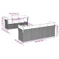 vidaXL 8-tlg. Garten-Sofagarnitur mit Kissen Braun Poly Rattan vidaXL 8-tlg. Garten-Sofagarnitur mit Kissen Braun Poly Rattan