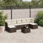 vidaXL 8-tlg. Garten-Sofagarnitur mit Kissen Braun Poly Rattan vidaXL 8-tlg. Garten-Sofagarnitur mit Kissen Braun Poly Rattan