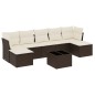 vidaXL 8-tlg. Garten-Sofagarnitur mit Kissen Braun Poly Rattan vidaXL 8-tlg. Garten-Sofagarnitur mit Kissen Braun Poly Rattan
