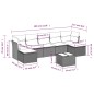vidaXL 8-tlg. Garten-Sofagarnitur mit Kissen Braun Poly Rattan vidaXL 8-tlg. Garten-Sofagarnitur mit Kissen Braun Poly Rattan