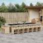 vidaXL 17-tlg. Garten-Essgruppe mit Kissen Beigemischung Poly Rattan vidaXL 17-tlg. Garten-Essgruppe mit Kissen Beigemischung Poly Rattan