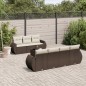 vidaXL 8-tlg. Garten-Sofagarnitur mit Kissen Braun Poly Rattan vidaXL 8-tlg. Garten-Sofagarnitur mit Kissen Braun Poly Rattan
