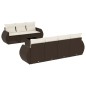 vidaXL 8-tlg. Garten-Sofagarnitur mit Kissen Braun Poly Rattan vidaXL 8-tlg. Garten-Sofagarnitur mit Kissen Braun Poly Rattan
