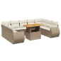 vidaXL 10-tlg. Garten-Sofagarnitur mit Kissen Beige Poly Rattan vidaXL 10-tlg. Garten-Sofagarnitur mit Kissen Beige Poly Rattan