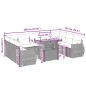 vidaXL 10-tlg. Garten-Sofagarnitur mit Kissen Beige Poly Rattan vidaXL 10-tlg. Garten-Sofagarnitur mit Kissen Beige Poly Rattan