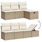 vidaXL 9-tlg. Garten-Sofagarnitur mit Kissen Beige Poly Rattan vidaXL 9-tlg. Garten-Sofagarnitur mit Kissen Beige Poly Rattan