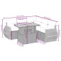 vidaXL 6-tlg. Garten-Sofagarnitur mit Kissen Beige Poly Rattan vidaXL 6-tlg. Garten-Sofagarnitur mit Kissen Beige Poly Rattan