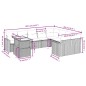 vidaXL 10-tlg. Garten-Sofagarnitur mit Kissen Grau Poly Rattan vidaXL 10-tlg. Garten-Sofagarnitur mit Kissen Grau Poly Rattan