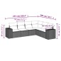 vidaXL 6-tlg. Garten-Sofagarnitur mit Kissen Braun Poly Rattan vidaXL 6-tlg. Garten-Sofagarnitur mit Kissen Braun Poly Rattan