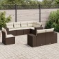 vidaXL 8-tlg. Garten-Sofagarnitur mit Kissen Braun Poly Rattan vidaXL 8-tlg. Garten-Sofagarnitur mit Kissen Braun Poly Rattan