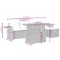 vidaXL 6-tlg. Garten-Sofagarnitur mit Kissen Grau Poly Rattan vidaXL 6-tlg. Garten-Sofagarnitur mit Kissen Grau Poly Rattan