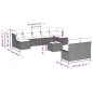 vidaXL 10-tlg. Garten-Sofagarnitur mit Kissen Braun Poly Rattan vidaXL 10-tlg. Garten-Sofagarnitur mit Kissen Braun Poly Rattan
