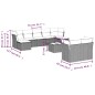 vidaXL 10-tlg. Garten-Sofagarnitur mit Kissen Braun Poly Rattan vidaXL 10-tlg. Garten-Sofagarnitur mit Kissen Braun Poly Rattan