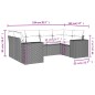 vidaXL 6-tlg. Garten-Sofagarnitur mit Kissen Braun Poly Rattan vidaXL 6-tlg. Garten-Sofagarnitur mit Kissen Braun Poly Rattan