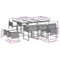 vidaXL 11-tlg. Garten-Essgruppe mit Kissen Schwarz Poly Rattan vidaXL 11-tlg. Garten-Essgruppe mit Kissen Schwarz Poly Rattan