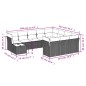 vidaXL 11-tlg. Garten-Sofagarnitur mit Kissen Braun Poly Rattan vidaXL 11-tlg. Garten-Sofagarnitur mit Kissen Braun Poly Rattan