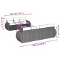 vidaXL 8-tlg. Garten-Sofagarnitur mit Kissen Braun Poly Rattan vidaXL 8-tlg. Garten-Sofagarnitur mit Kissen Braun Poly Rattan