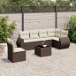 vidaXL 7-tlg. Garten-Sofagarnitur mit Kissen Braun Poly Rattan vidaXL 7-tlg. Garten-Sofagarnitur mit Kissen Braun Poly Rattan