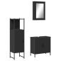 vidaXL 3-tlg. Badmöbel-Set Schwarz Holzwerkstoff vidaXL 3-tlg. Badmöbel-Set Schwarz Holzwerkstoff