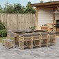 vidaXL 13-tlg. Garten-Essgruppe mit Kissen Beigemischung Poly Rattan vidaXL 13-tlg. Garten-Essgruppe mit Kissen Beigemischung Poly Rattan
