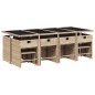 vidaXL 13-tlg. Garten-Essgruppe mit Kissen Beigemischung Poly Rattan vidaXL 13-tlg. Garten-Essgruppe mit Kissen Beigemischung Poly Rattan