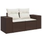 vidaXL 11-tlg. Garten-Sofagarnitur mit Kissen Braun Poly Rattan vidaXL 11-tlg. Garten-Sofagarnitur mit Kissen Braun Poly Rattan