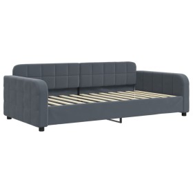 vidaXL Tagesbett Dunkelgrau 90x200 cm Samt