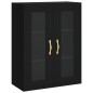 Highboard Schwarz 69,5x34x180 cm Holzwerkstoff Highboard Schwarz 69,5x34x180 cm Holzwerkstoff