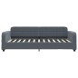 vidaXL Tagesbett Dunkelgrau 90x200 cm Samt