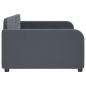 vidaXL Tagesbett Dunkelgrau 90x200 cm Samt