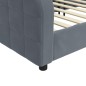 vidaXL Tagesbett Dunkelgrau 90x200 cm Samt