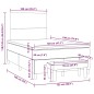 vidaXL Boxspringbett mit Matratze Schwarz 120x190 cm Samt vidaXL Boxspringbett mit Matratze Schwarz 120x190 cm Samt