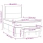 vidaXL Boxspringbett mit Matratze Schwarz 120x190 cm Samt vidaXL Boxspringbett mit Matratze Schwarz 120x190 cm Samt