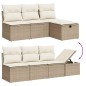 vidaXL 8-tlg. Garten-Sofagarnitur mit Kissen Beige Poly Rattan vidaXL 8-tlg. Garten-Sofagarnitur mit Kissen Beige Poly Rattan