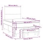 vidaXL Boxspringbett mit Matratze Taupe 120x190 cm Stoff vidaXL Boxspringbett mit Matratze Taupe 120x190 cm Stoff