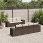 vidaXL 8-tlg. Garten-Sofagarnitur mit Kissen Braun Poly Rattan vidaXL 8-tlg. Garten-Sofagarnitur mit Kissen Braun Poly Rattan