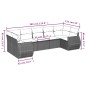 vidaXL 7-tlg. Garten-Sofagarnitur mit Kissen Braun Poly Rattan vidaXL 7-tlg. Garten-Sofagarnitur mit Kissen Braun Poly Rattan