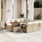 vidaXL 9-tlg. Garten-Sofagarnitur mit Kissen Beige Poly Rattan vidaXL 9-tlg. Garten-Sofagarnitur mit Kissen Beige Poly Rattan